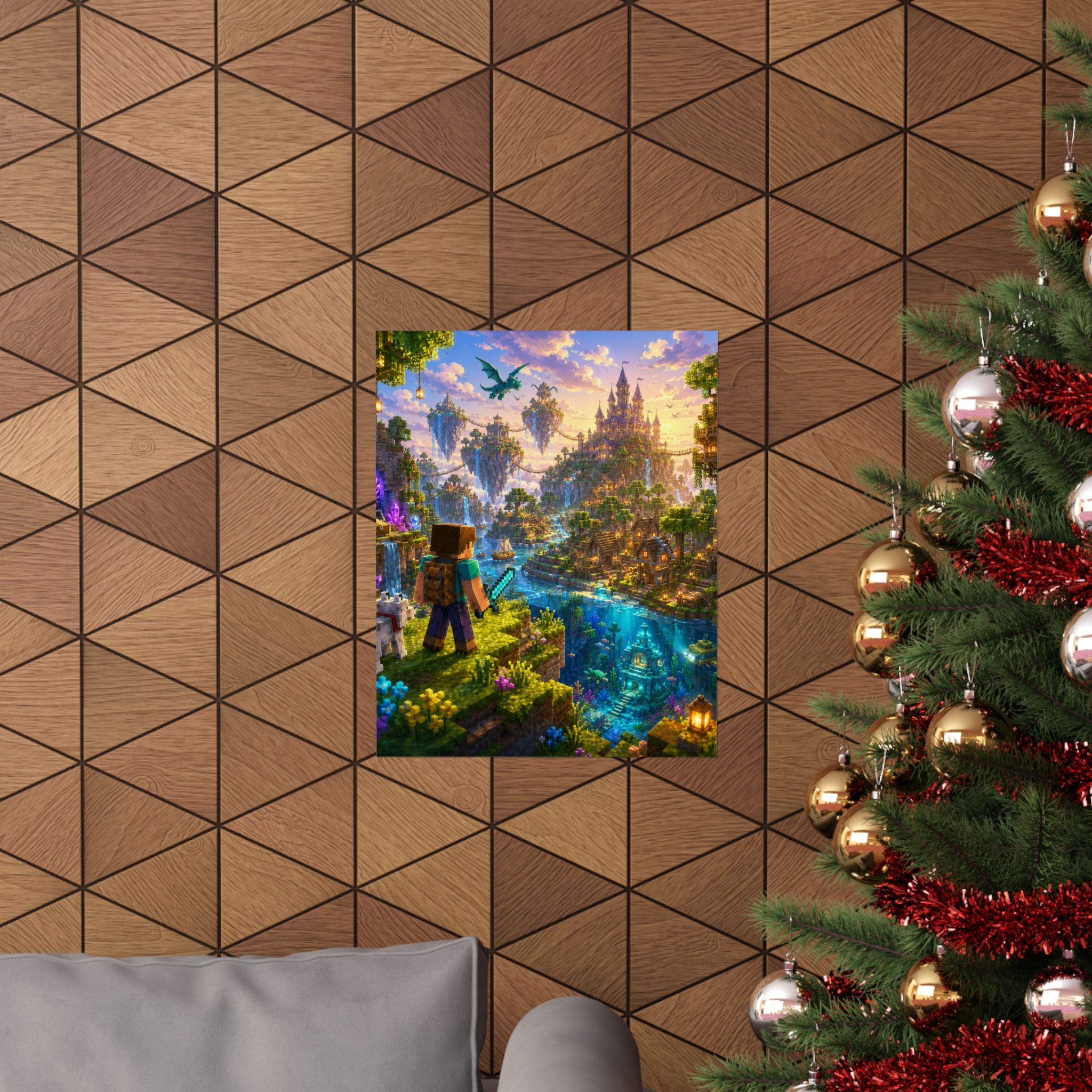 Craft Fantasy Gaming  Poster — Adventure Game Kids Wall Art