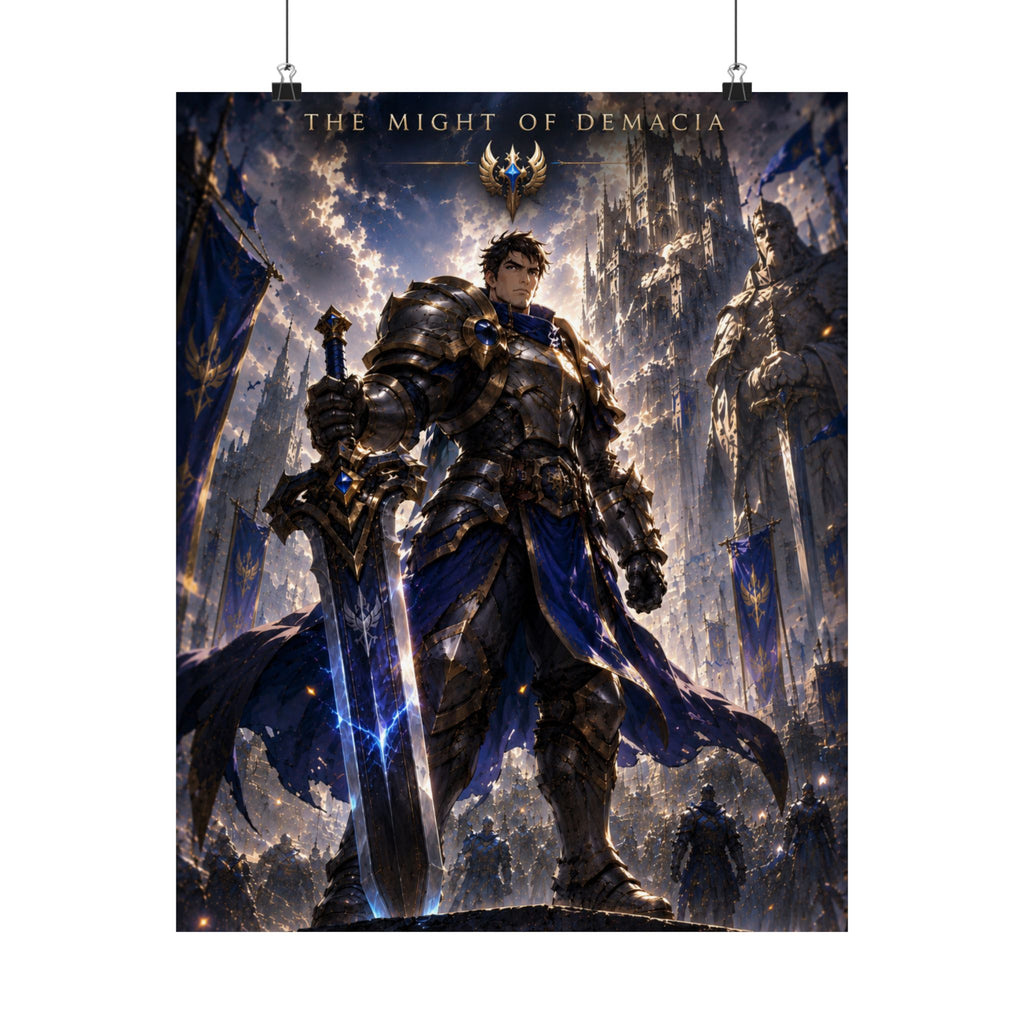 Knight Inspired Gaming Poster — Fantasy Knight Gaming Art for Gamers & Fans
