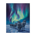Aurora Borealis Wolf Poster, Nature Wall Art, Wildlife Decor, Northern Lights Print, Gift for Animal Lovers