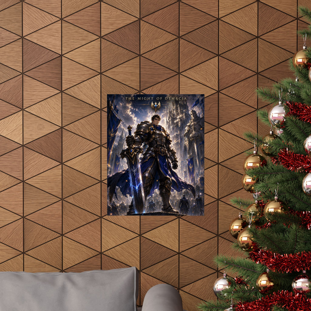 Knight Inspired Gaming Poster — Fantasy Knight Gaming Art for Gamers & Fans