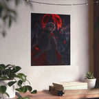 Vampire Lord with Red Moon Poster