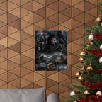 Fantasy Game Poster — Epic Dark Realm Matte Vertical Wall Art