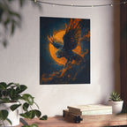 Majestic Owl Art Poster | Home Decor, Wall Art, Nature Gift, Bohemian Style, Owl Lover's Gift