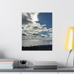Serene Landscape Poster, Matte Vertical Art Print for Home Decor, Lake Michigan