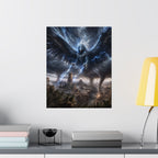 Storm Raven Poster | Matte Vertical Fantasy Wall Art