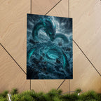 Sea Serpent Storm Poster | Kraken Ocean Monster Fantasy Art