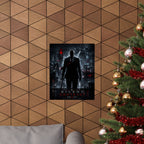 Silent Contract Gaming Poster — Neo‑Noir Hitman Cityscape
