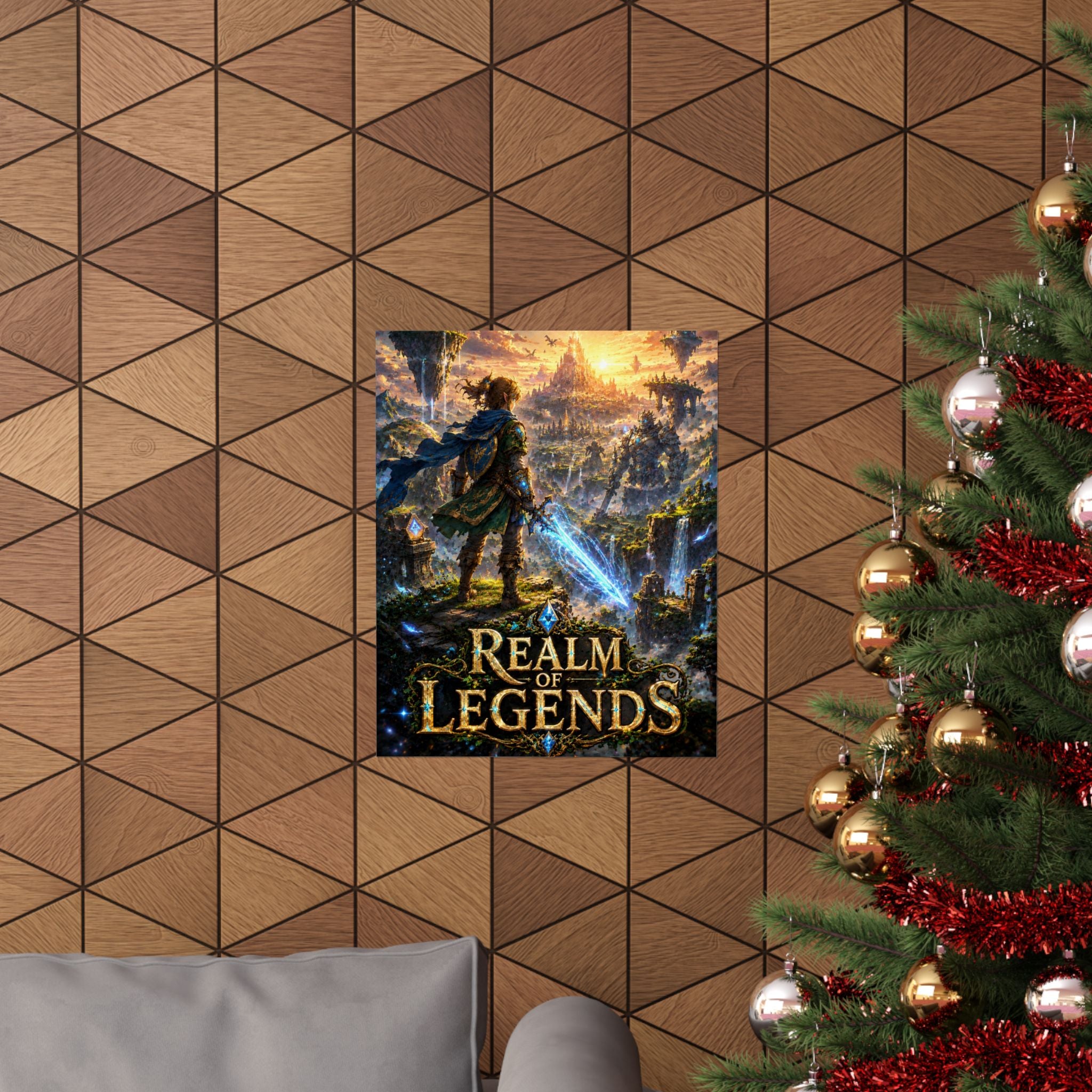Realm of Legends Gaming Poster — Fantasy Adventure Gaming Wall Art