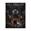 Dungeons and Dragons inspired Gaming Poster — 'Roll for Glory: Legends Aren't Born, They're Forged' Fantasy Dungeon Art
