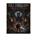Dungeons and Dragons inspired Gaming Poster — 'Roll for Glory: Legends Aren't Born, They're Forged' Fantasy Dungeon Art