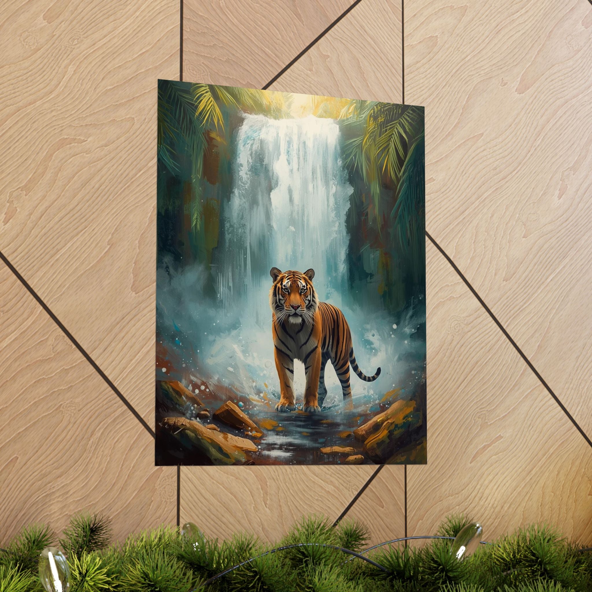 Majestic Tiger Wall Art Print, Nature Decor, Wildlife Poster, Jungle Wall Art, Gift for Animal Lovers