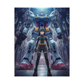Mecha Pilot Matte Poster — Giant Robot Anime Wall Art
