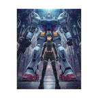 Mecha Pilot Matte Poster — Giant Robot Anime Wall Art