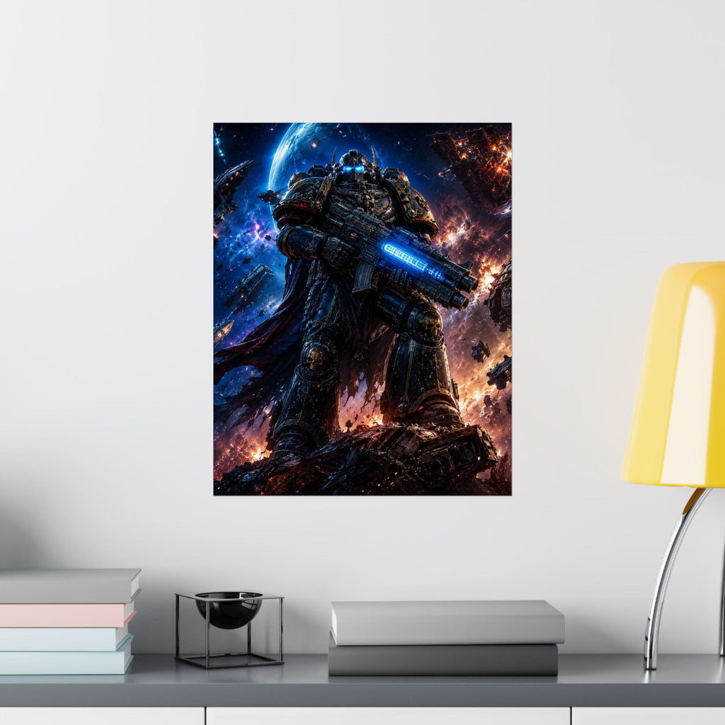 Space Marine Poster — Epic Sci‑Fi Warrior Wall Art