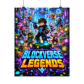 Blockverse Legends Gaming Poster — Colorful Gaming Art