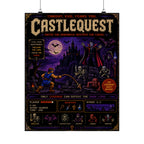 Retro Gaming Poster — Vintage Pixel Horror Wall Art