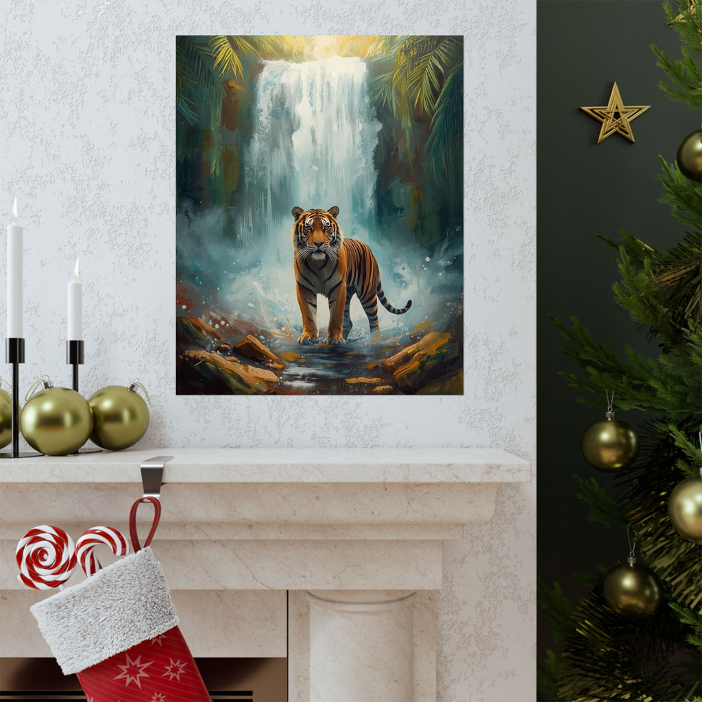 Majestic Tiger Wall Art Print, Nature Decor, Wildlife Poster, Jungle Wall Art, Gift for Animal Lovers