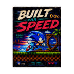 Built for Speed Sonic Retro Poster