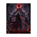 Retro Video Game Inspired Poster – Gothic Blood Moon Canvas Art