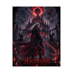Retro Video Game Inspired Poster – Gothic Blood Moon Canvas Art