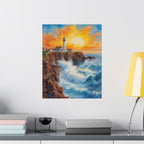 Lighthouse Coastal Matte Vertical Posters, Ocean Decor, Seascape Art Prints, Home Wall Art, Nautical Gift Ideas