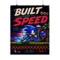 Built for Speed Sonic Retro Poster