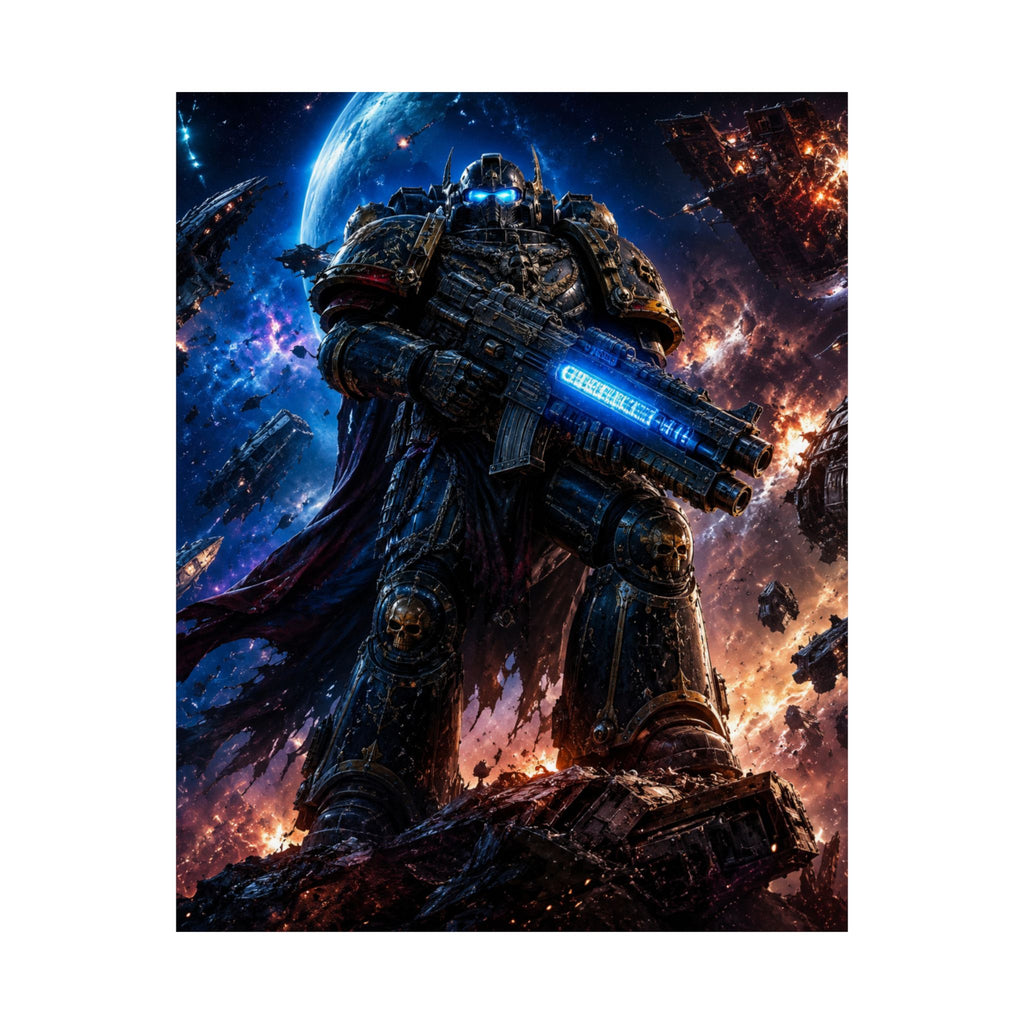 Space Marine Poster — Epic Sci‑Fi Warrior Wall Art