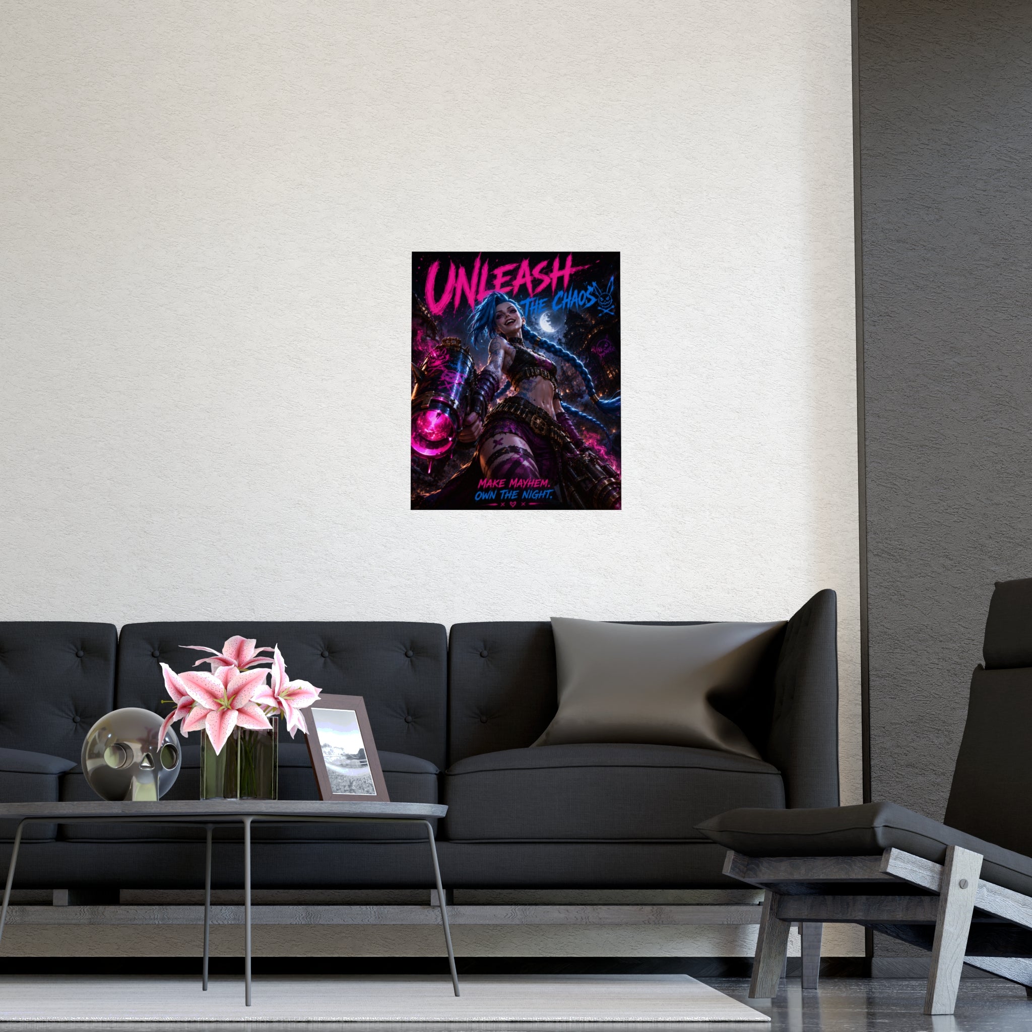 MOBA Art "Unleash the Chaos" Neon Riot Illustration
