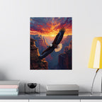 Majestic Eagle Matte Poster - Wildlife Home Decor, Nature Wall Art, Eagle Lover Gift, Adventure Themed Decor, Bird Watcher Inspiration