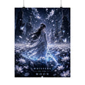 Whispers of the Moon Anime Gaming Poster — Fantasy Moonlit Girl Anime Wall Art