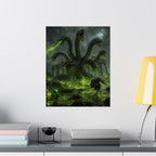 Hydra Monster Matte Vertical Poster | Dark Fantasy, Green Swamp