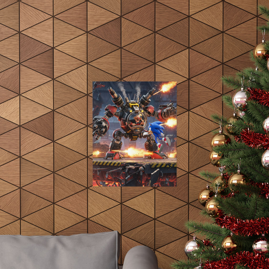 Retro Gaming Battle Art — Action Gaming Wall Art