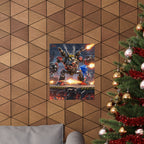 Retro Gaming Battle Art — Action Gaming Wall Art