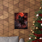 Nightmare Rider Matte Poster | Dark Horse, Red Blood Moon, Gothic Fantasy
