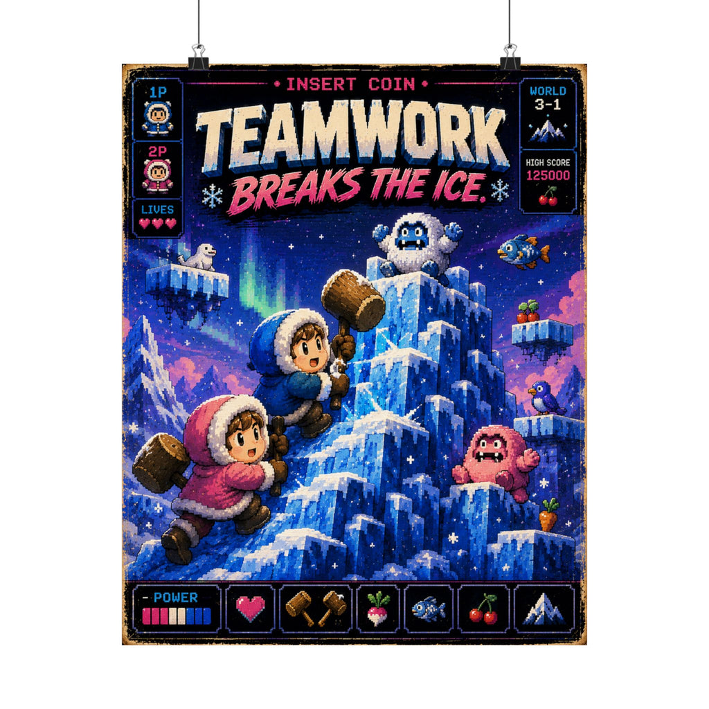 Retro Breaks the Ice Gaming Art