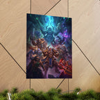 Fantasy Game Character Poster — Epic Heroes Wall Art