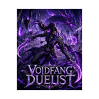 Voidfang Duelist Poster — Dark Fantasy Matte Vertical Wall Art