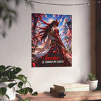 Samurai Warrior Matte Poster — "Destiny Is Forged By Choice" Motivational Wall Art