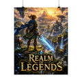 Realm of Legends Gaming Poster — Fantasy Adventure Gaming Wall Art